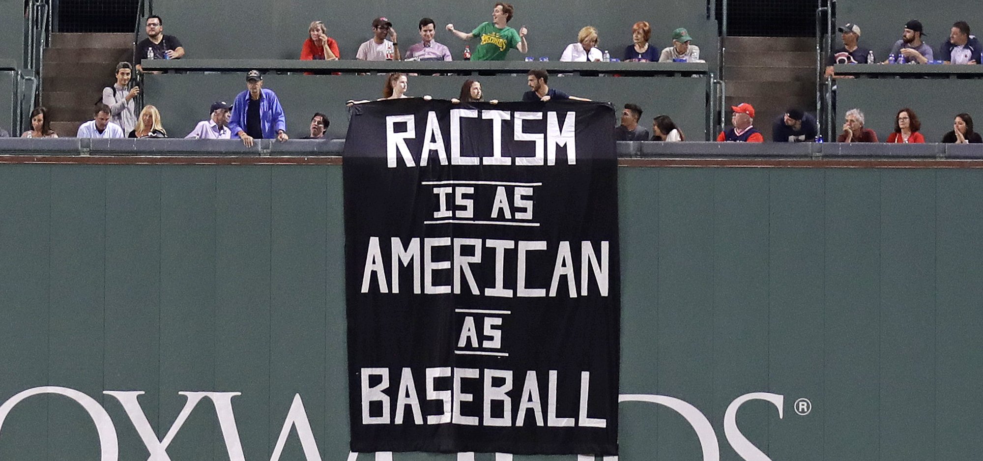 Racism Banner Gets Fans Removed From Fenway Park In Boston