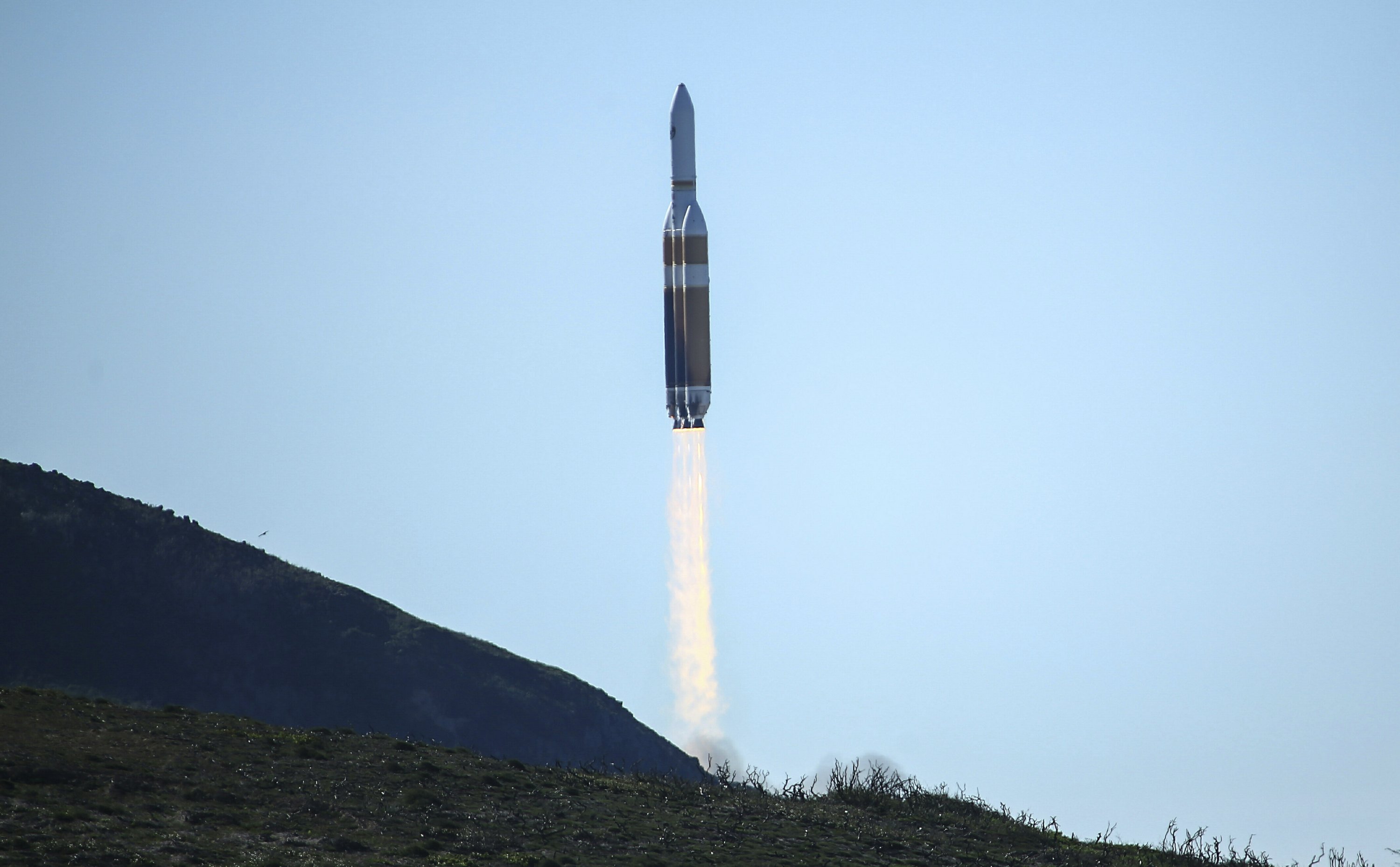 US spy satellite launched into orbit from California AP News