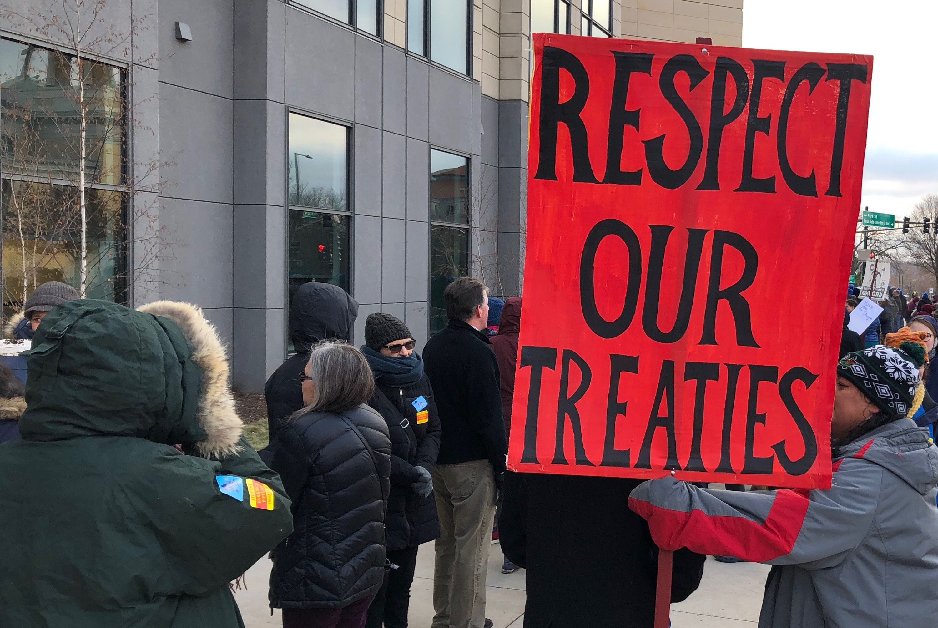 Protesters Disrupt Regulatory Hearing On Enbridge Pipeline AP News