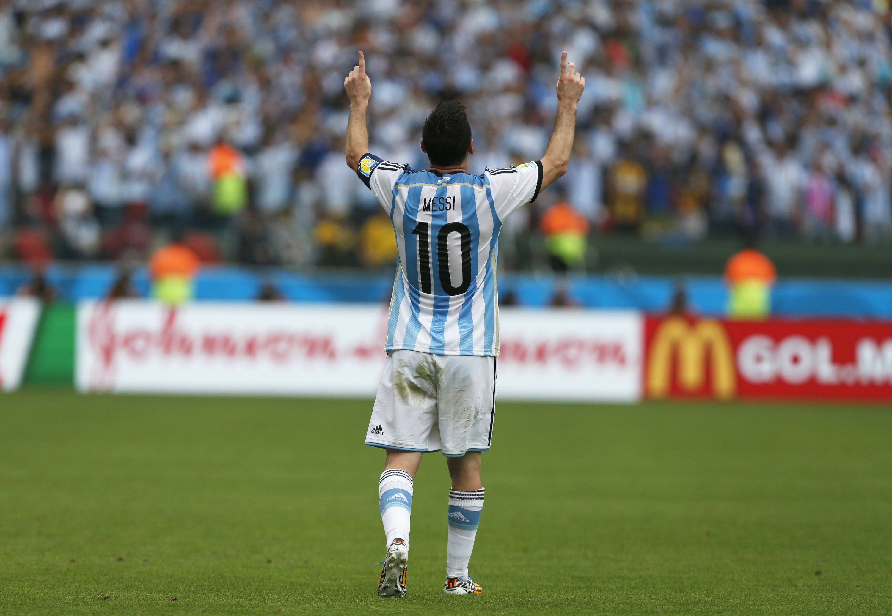 Brief look at Lionel Messi's World Cup goals AP News