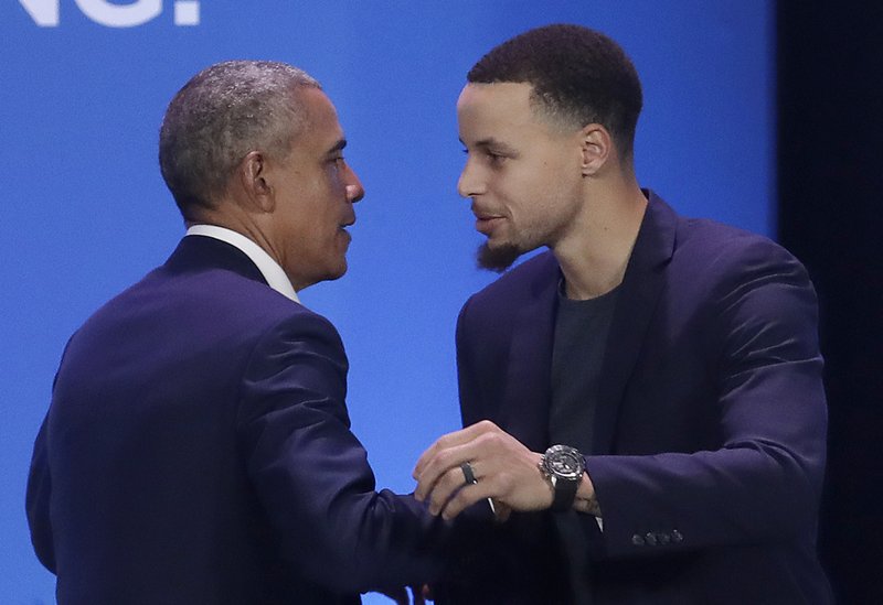 Barack Obama, Stephen Curry
