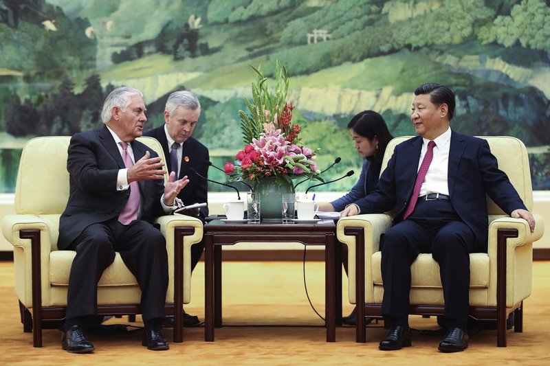 Rex Tillerson, Xi Jinping