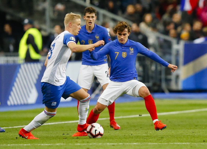 Mbappe Griezmann Giroud Score As France Routs Iceland 4 0