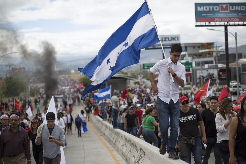 Image result for Honduras opposition calls for 'uprising' against Hernandez