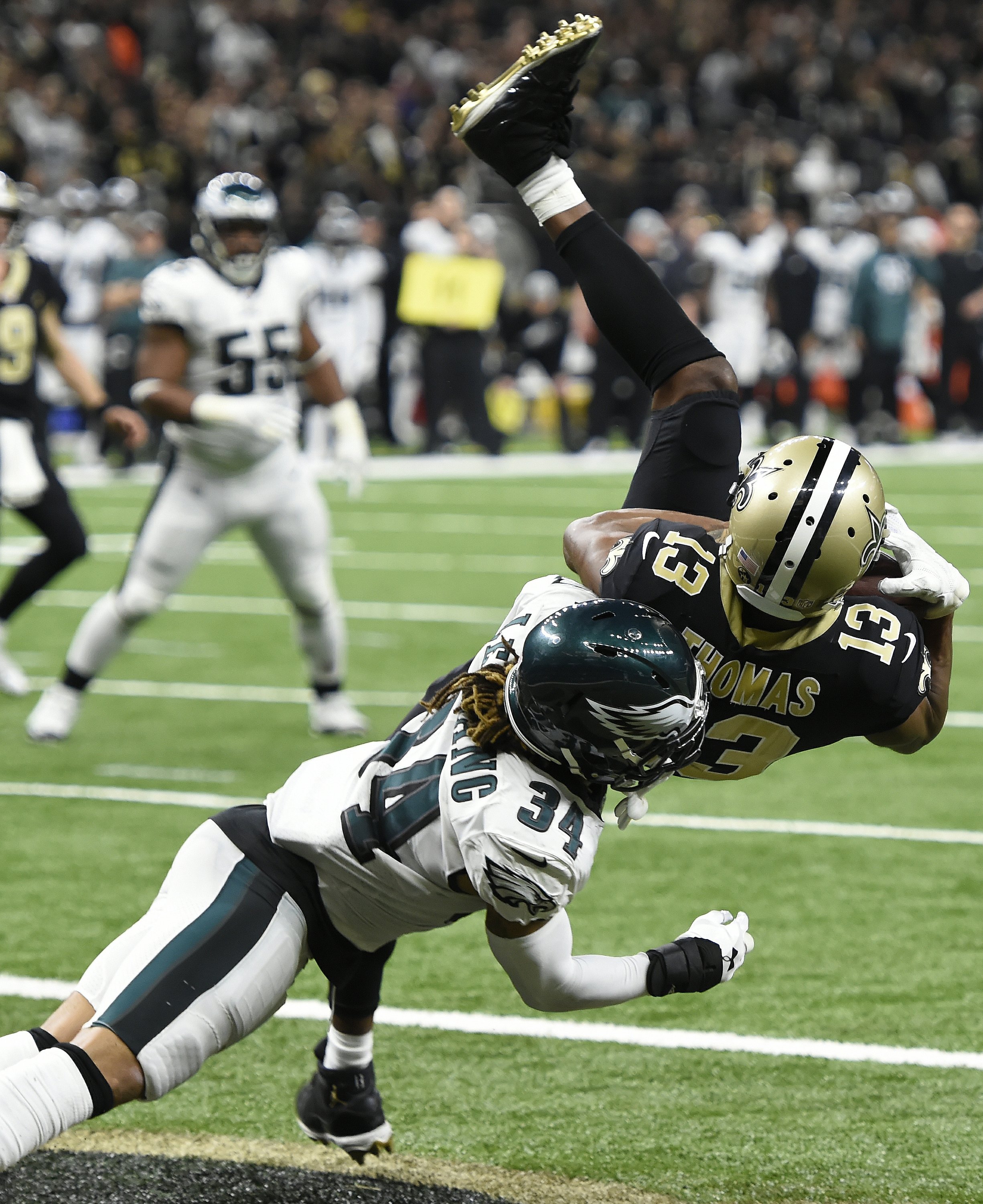 Saints WR Thomas unstoppable force for Eagles defense AP News