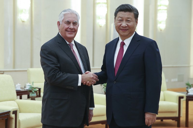 Rex Tillerson, Xi Jinping