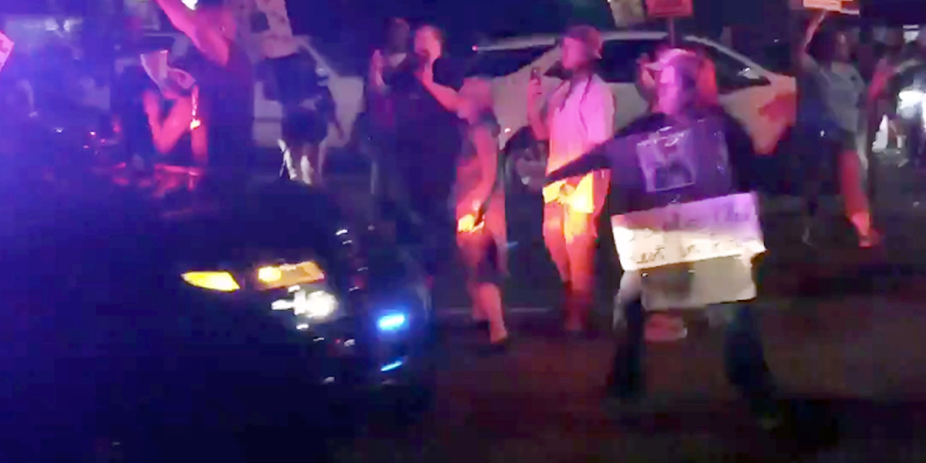 Dashboard Video Shows Sacramento Sheriff S Car Hit Protester Ap News