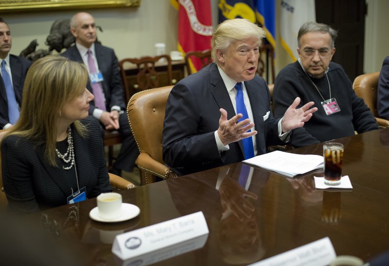 Donald Trump, Mary T. Barra, Sergio Marchionne