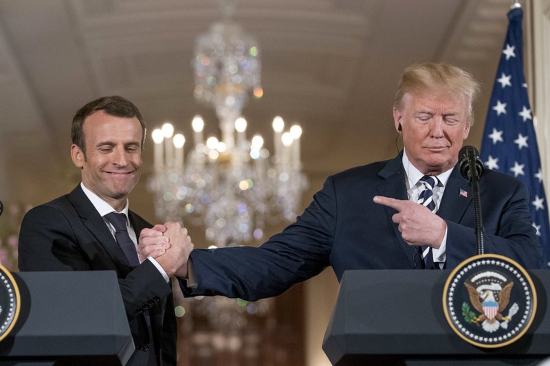 Donald Trump, Emmanuel Macron