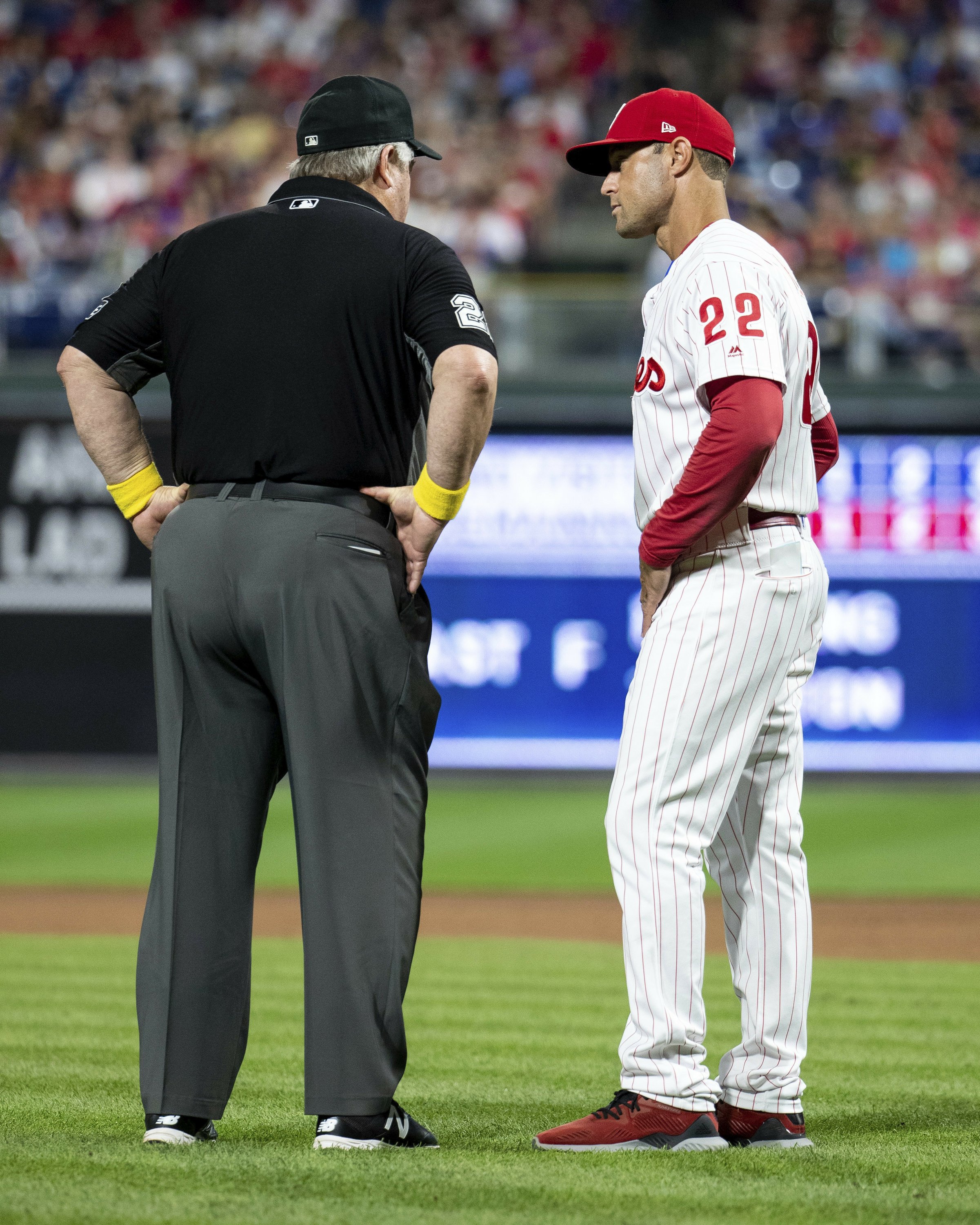 Umpire confiscates Phillies pitcher's cheat sheet AP News