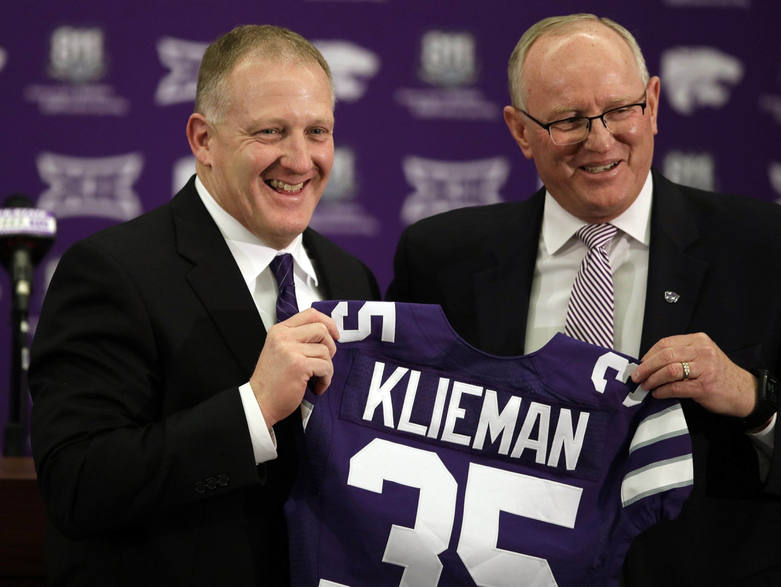 Chris Klieman introduced as Kansas State's new coach | AP News Chris Klieman introduced as Kansas State's new coach | AP News