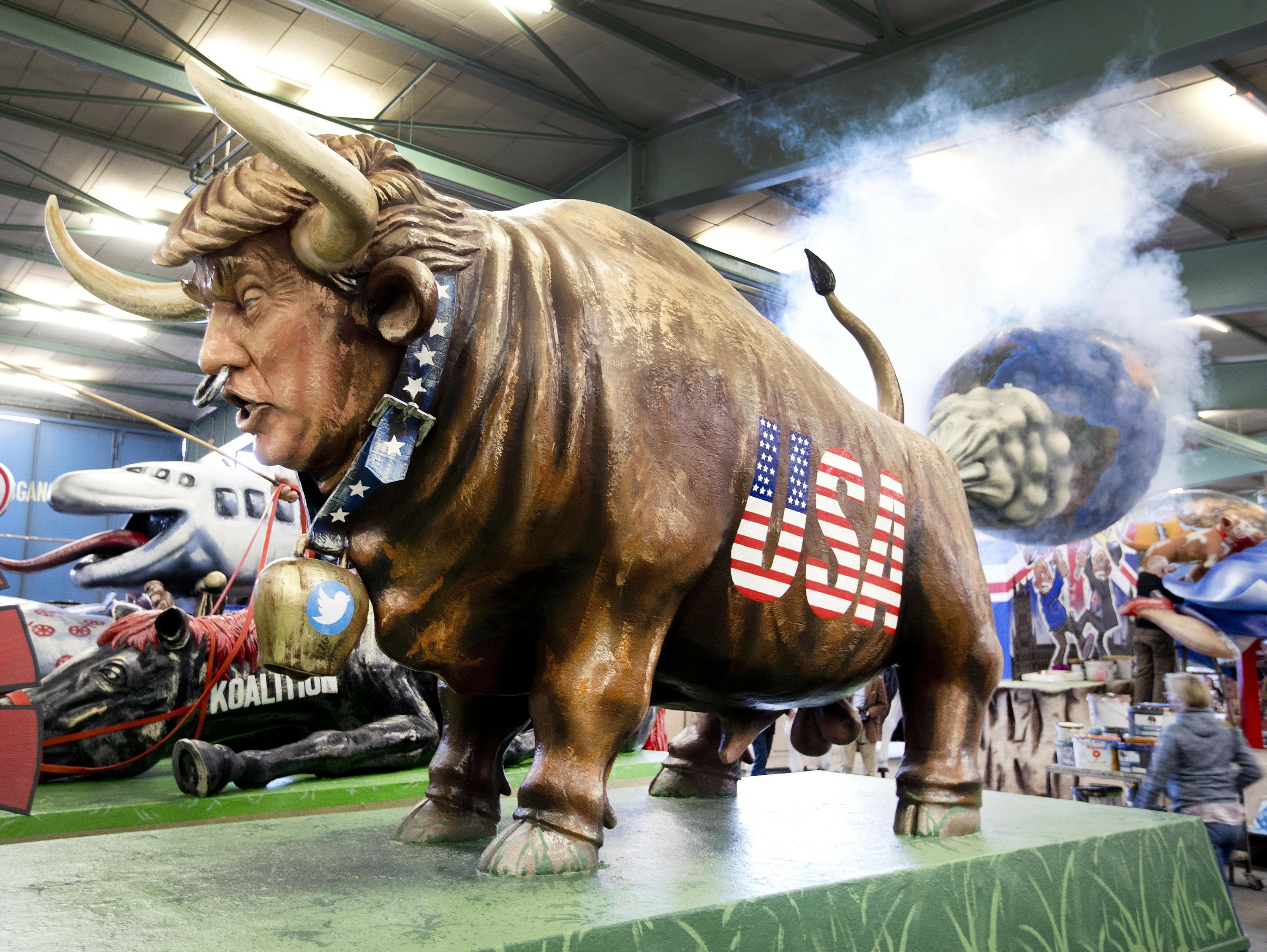 Trump merkel queen all targets for german carnival floats ap news