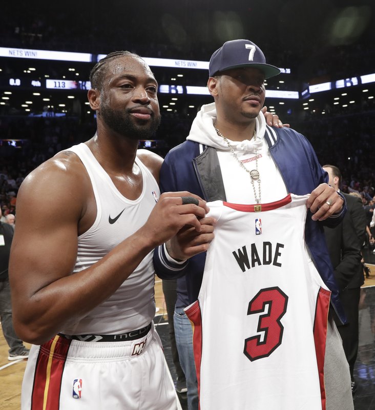 carmelo anthony heat jersey