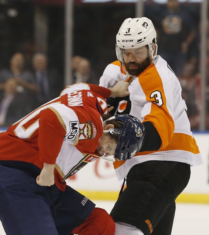 dadonov leads panthers to 6th straight win 4 1 over flyers flyers panthers