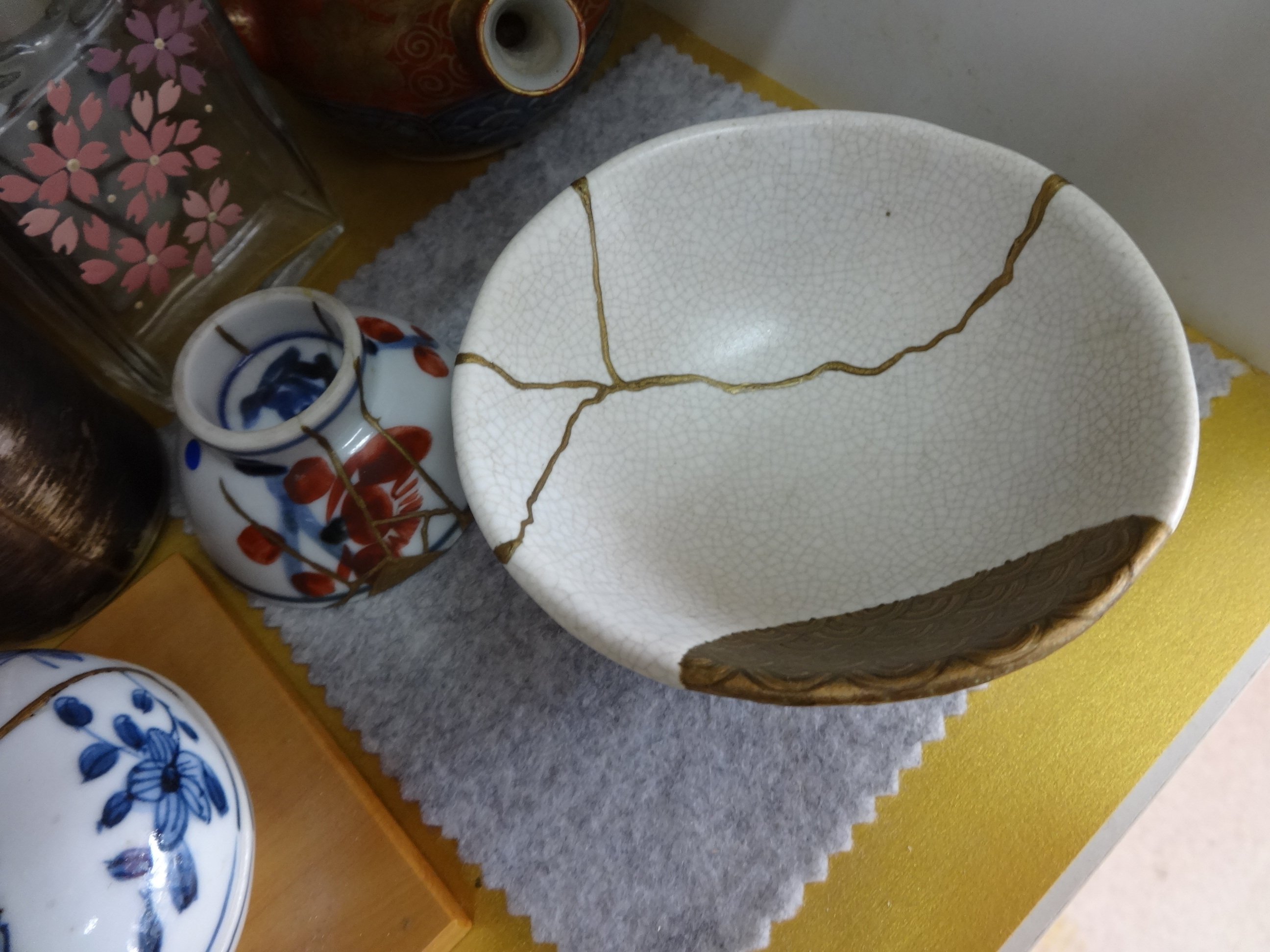 Kintsugi Broken Pottery Becomes More Beautiful Precious   2592 