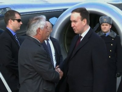 Secretary of State Tillerson Arrives in Moscow