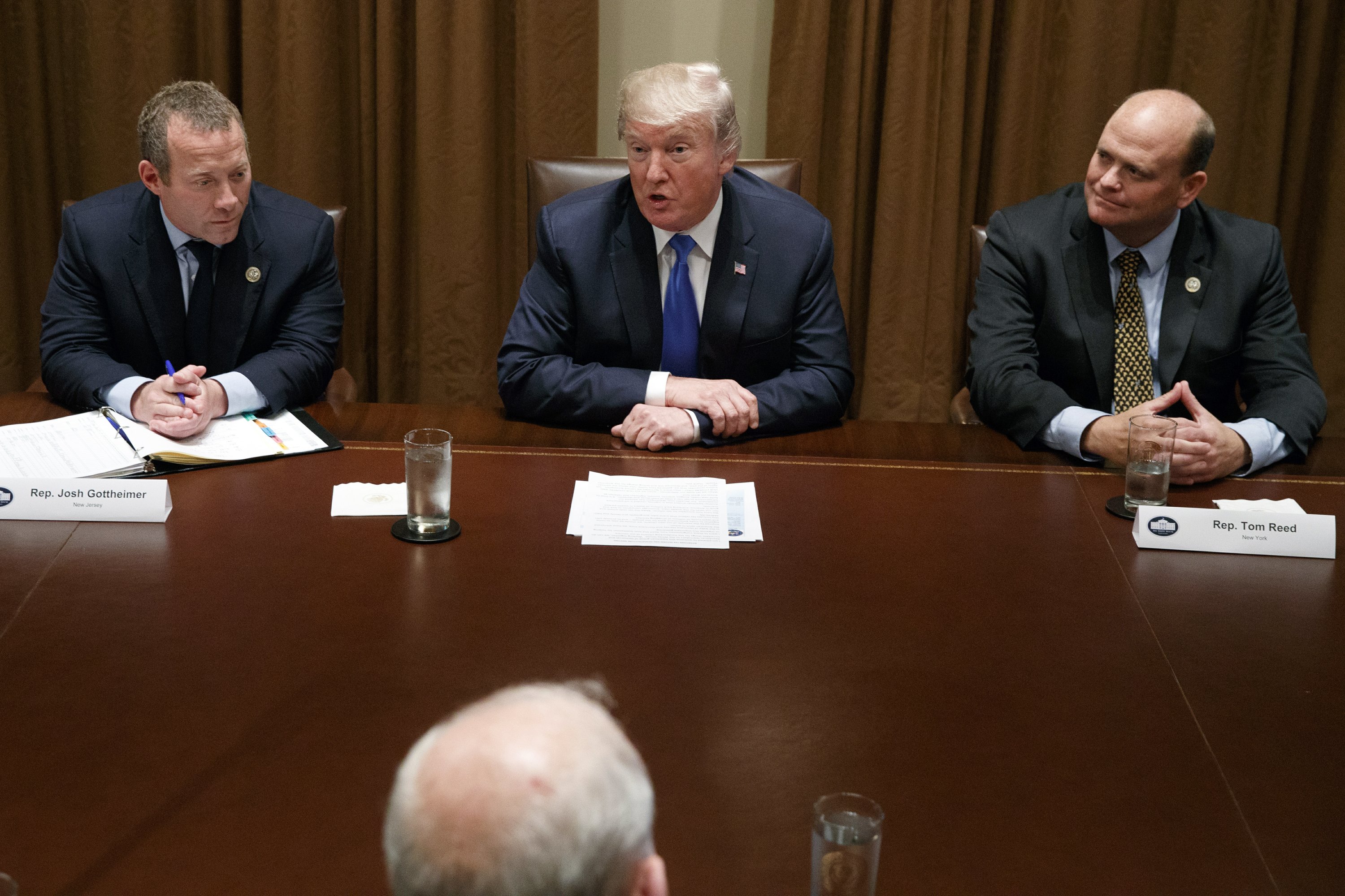 WASHINGTON (AP) — President Donald Trump told lawmakers Wednesday that he's open to signing legislation protecting thousands of young immigrants from deportation even if the bill does not include funding for his promised border wall. But Trump remains committed to building a barrier along the U.S.-Mexican border, even if Democrats say it's a non-starter. During a White House meeting with moderate House members from both parties, Trump urged lawmakers to come up with a bipartisan solution for the nearly 800,000 young people who had been protected from deportation and given the right to work legally in the country under former President Barack Obama's Deferred Action for Childhood Arrivals, or DACA, program.