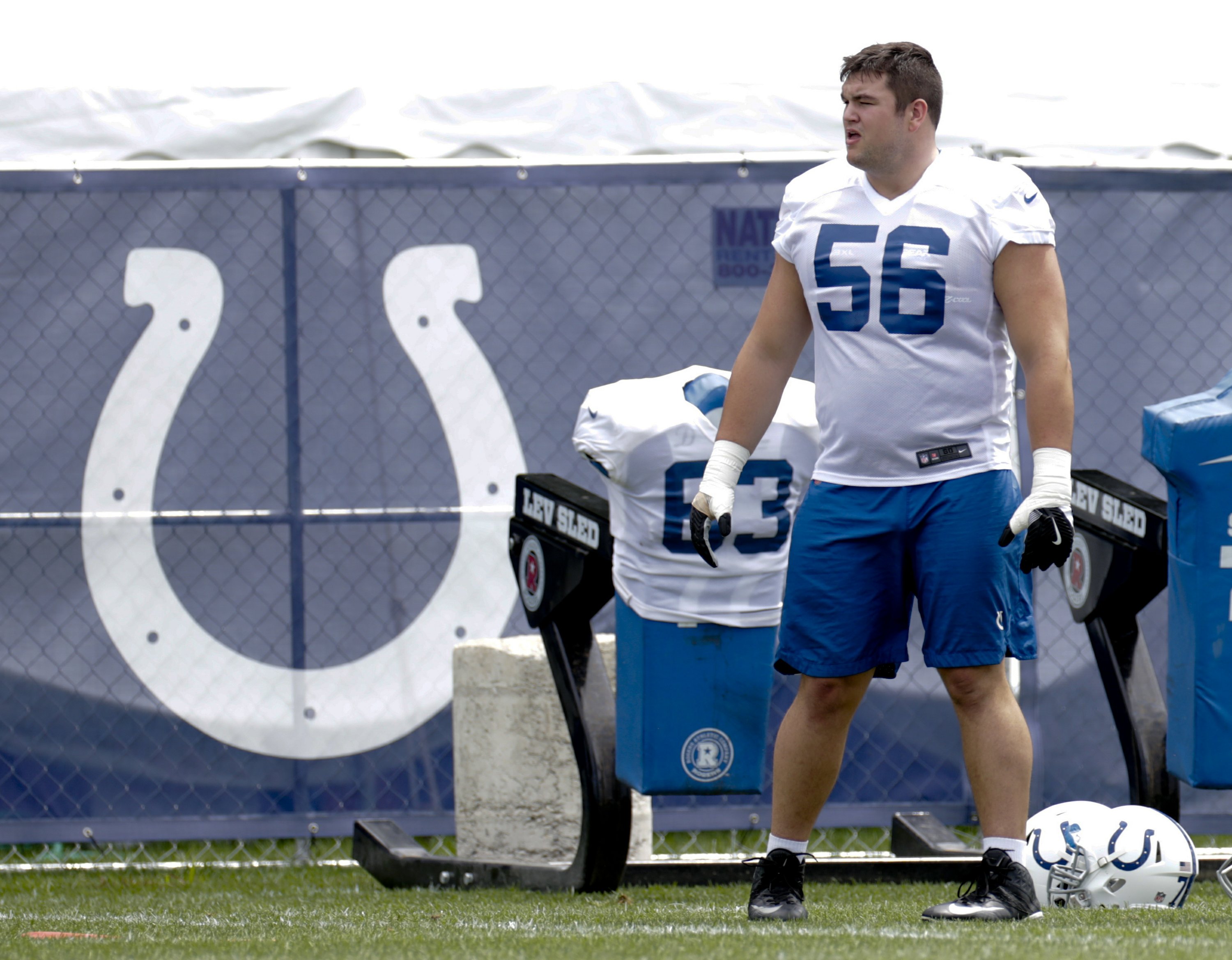 Andrew Luck's protector: a big man with 