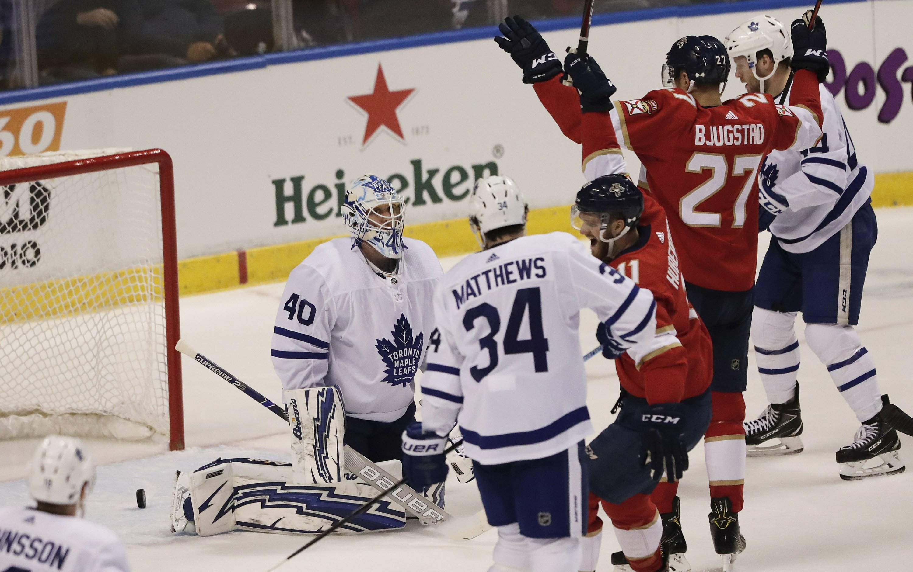 Matheson Trocheck Lead Panthers To 3 1 Win Over Maple Leafs Ap News