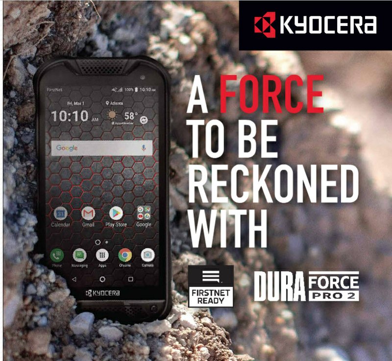 Kyocera Launches Rugged Firstnet Ready Duraforce Pro 2 Military Grade 4g Lte Smartphone With At T