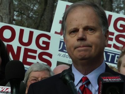 Alabama Democrat Doug Jones Votes in Senate Race