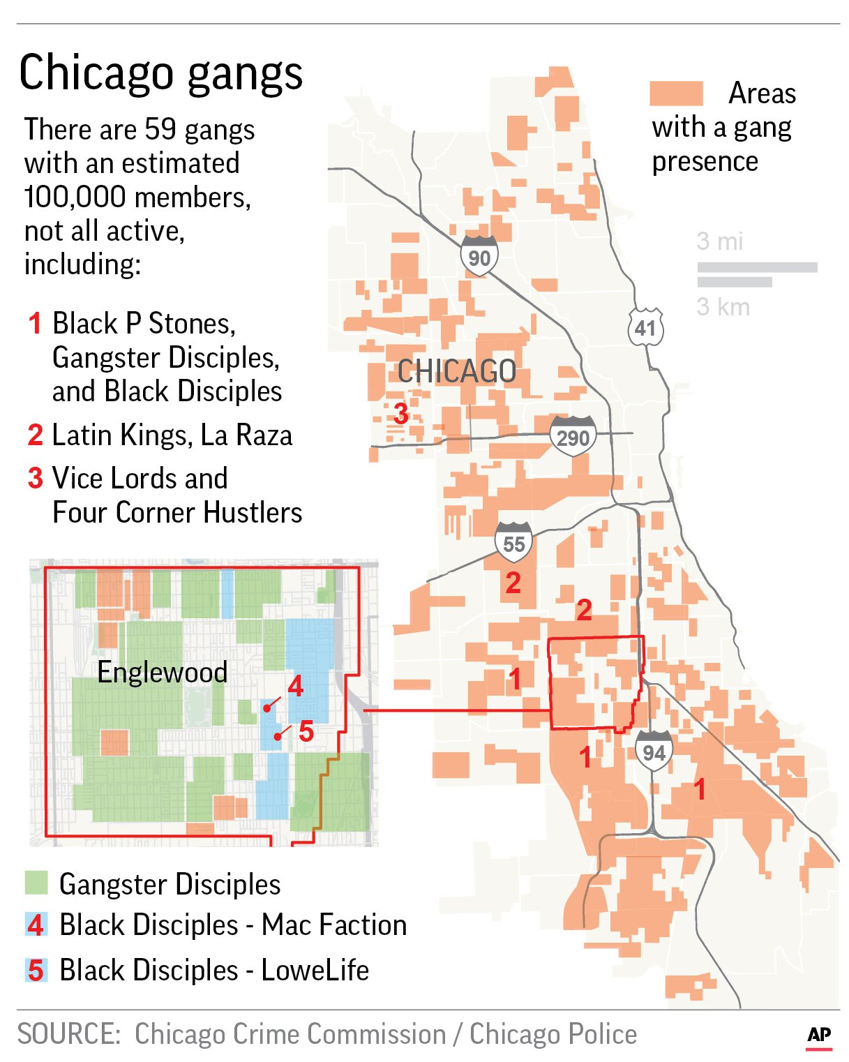 Gang Activity In Chicago Map A look at today's Chicago gangs and how they've changed