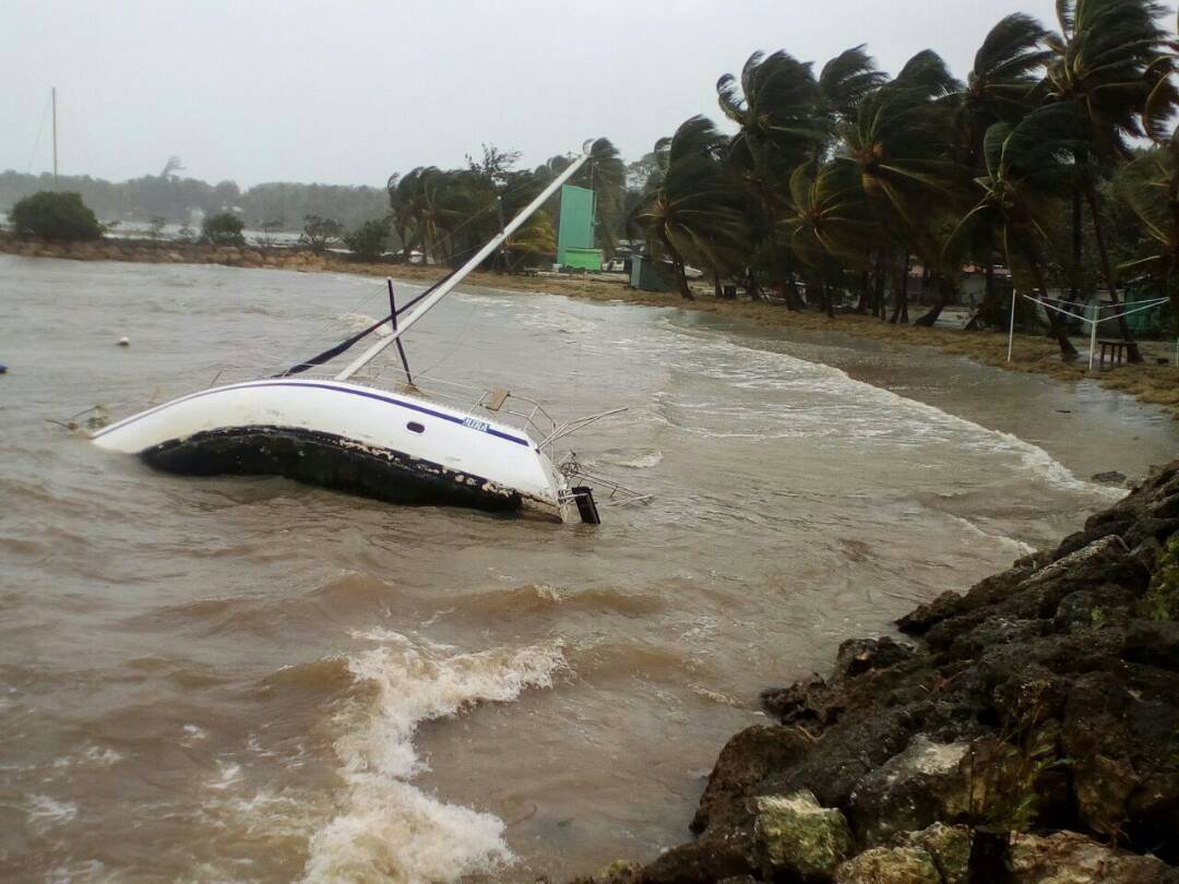 Hurricane Maria aims at Puerto Rico after slamming Dominica