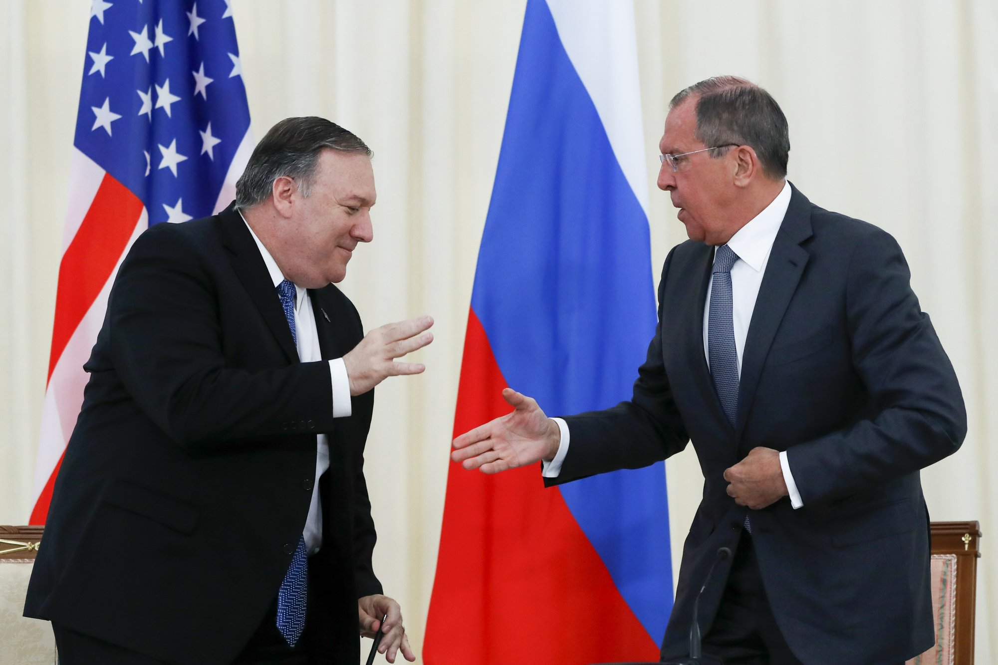 Mike Pompeo, Sergey Lavrov