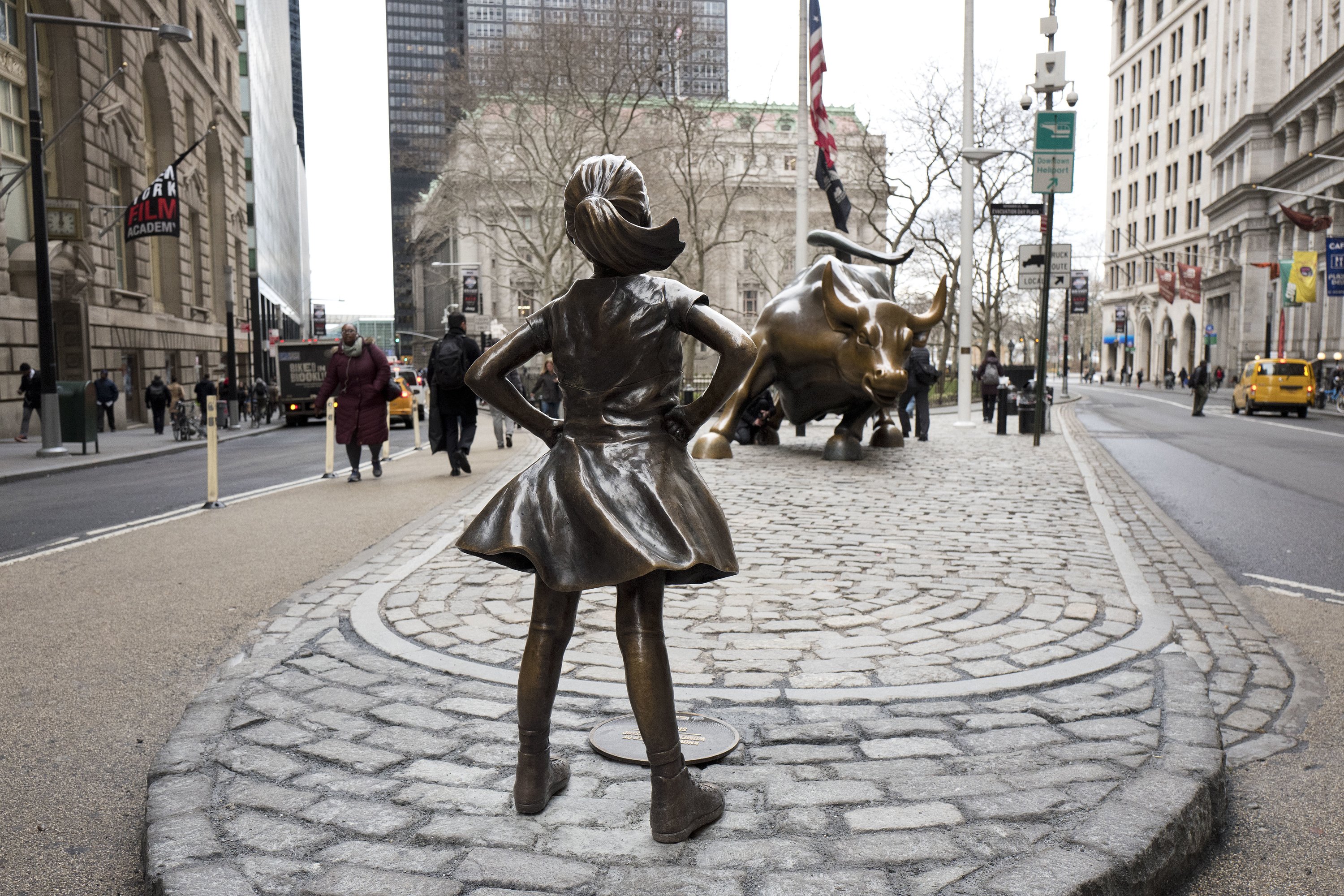 The Latest Ad Firm Proud Of Fearless Girl Statue Ap News 