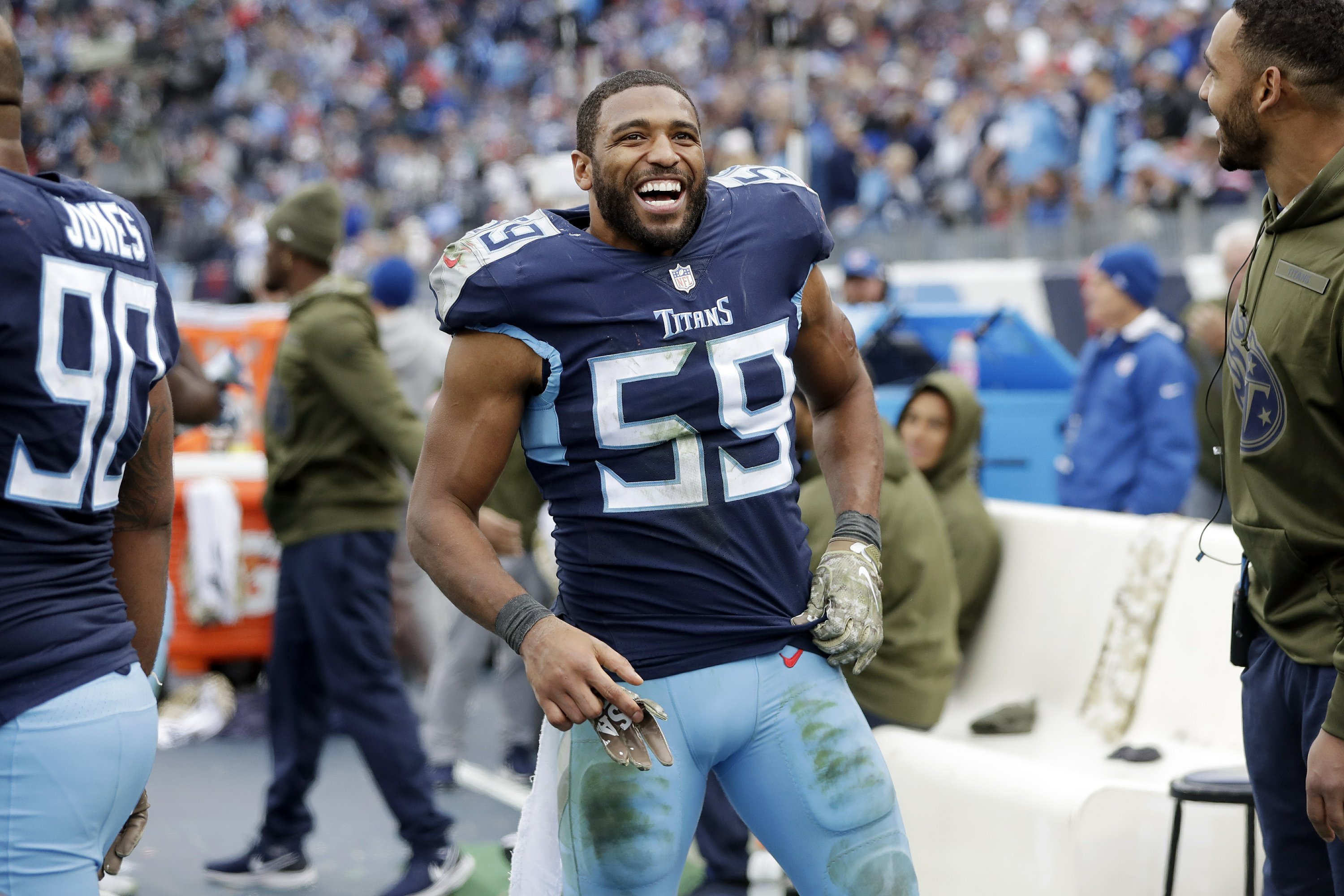 Titans in tackles in his 11th NFL season