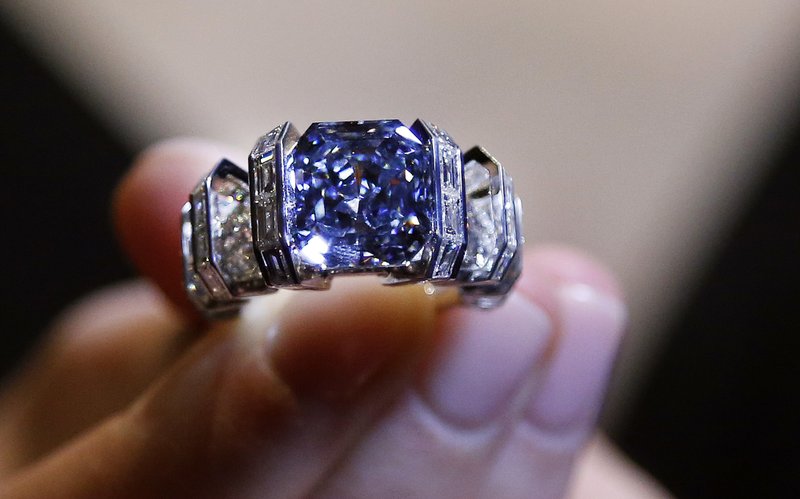 cartier blue diamond ring