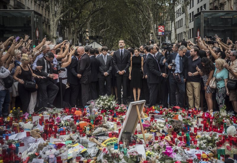 Image result for Religious groups held ceremony in memory of victims of Barcelona Van Attack