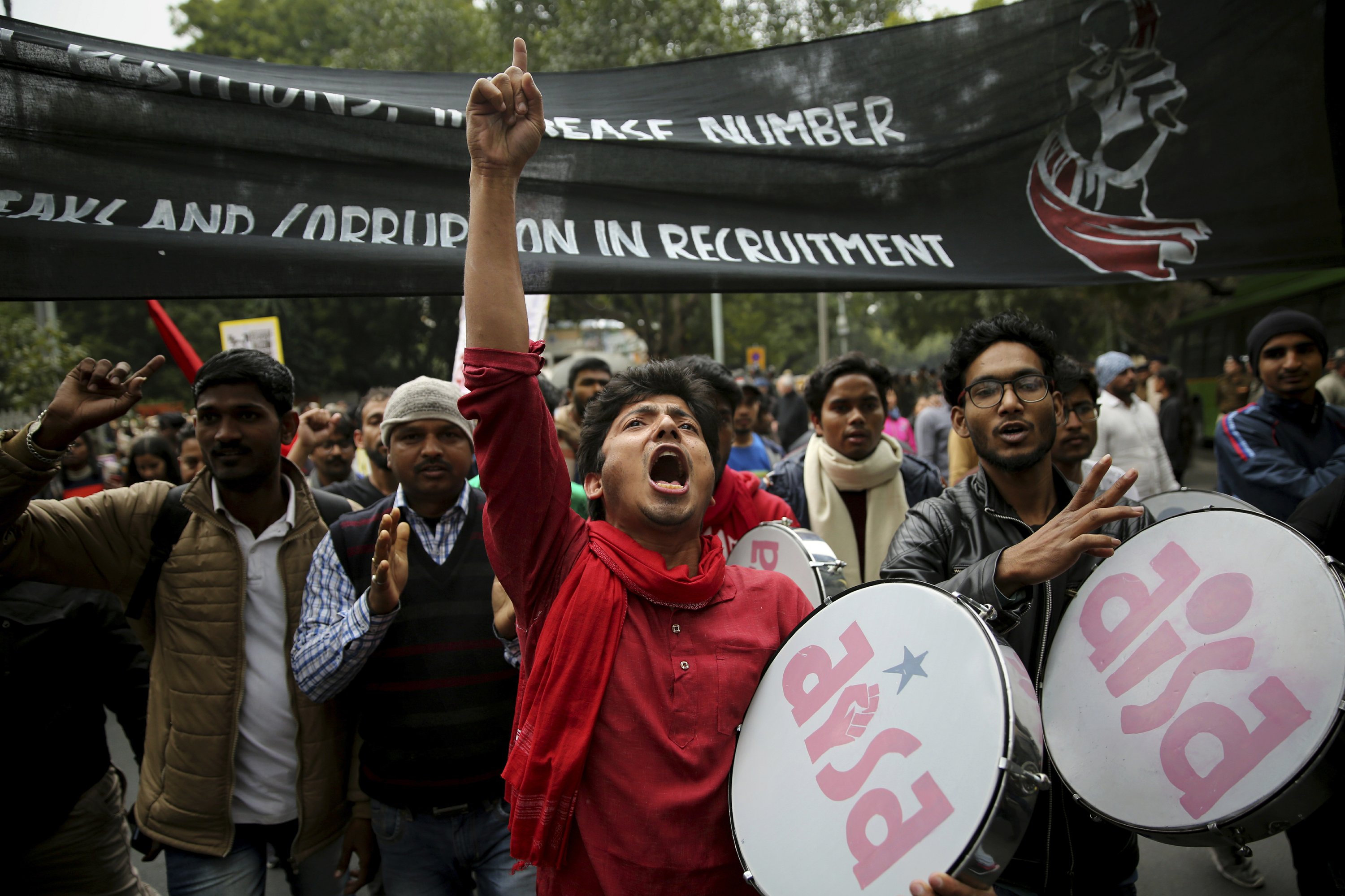 Jobless youth march to protest Indian 'unemployment crisis' AP News