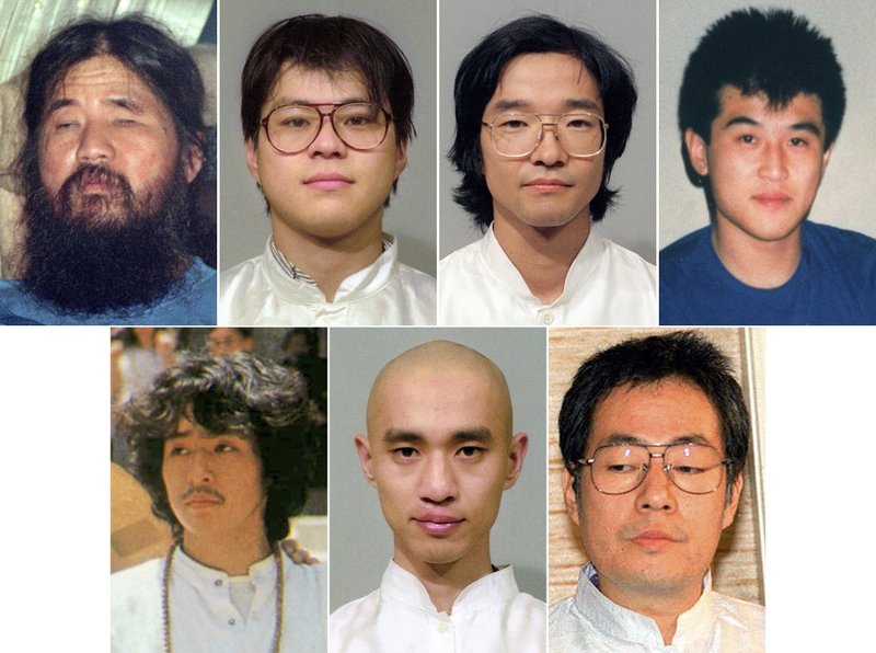 Shoko Asahara, Tomomasa Nakagawa, Seiichi Endo, Yoshihiro Inoue, Tomomitsu Nimi, Kiyohide Hayakawa