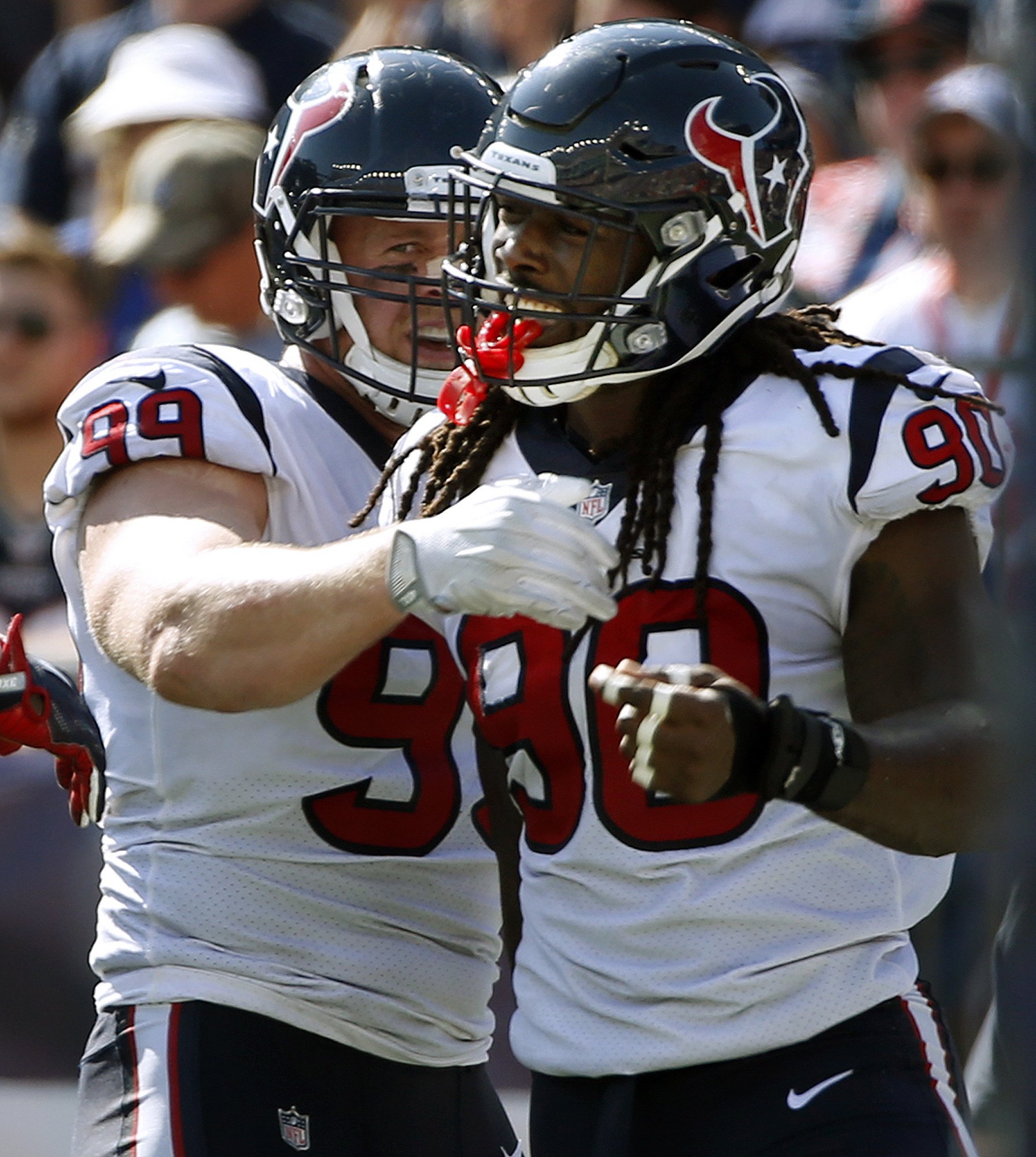 Jadeveon Clowney, J.J. Watt