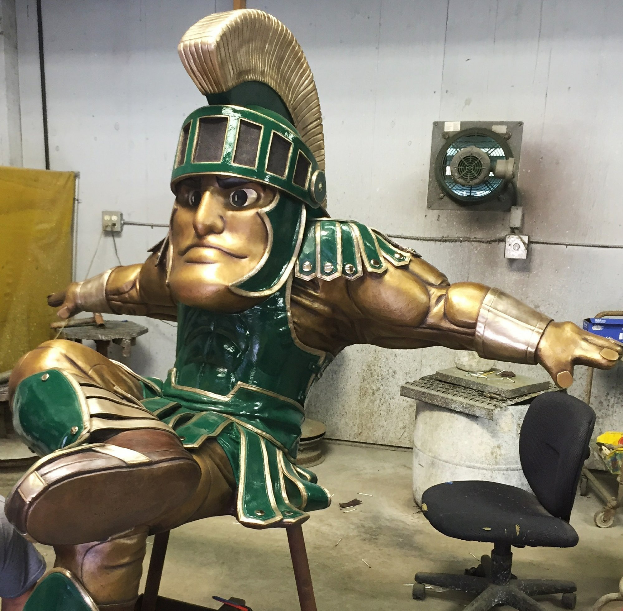 New Monument Of Sparty Comes To Michigan State University