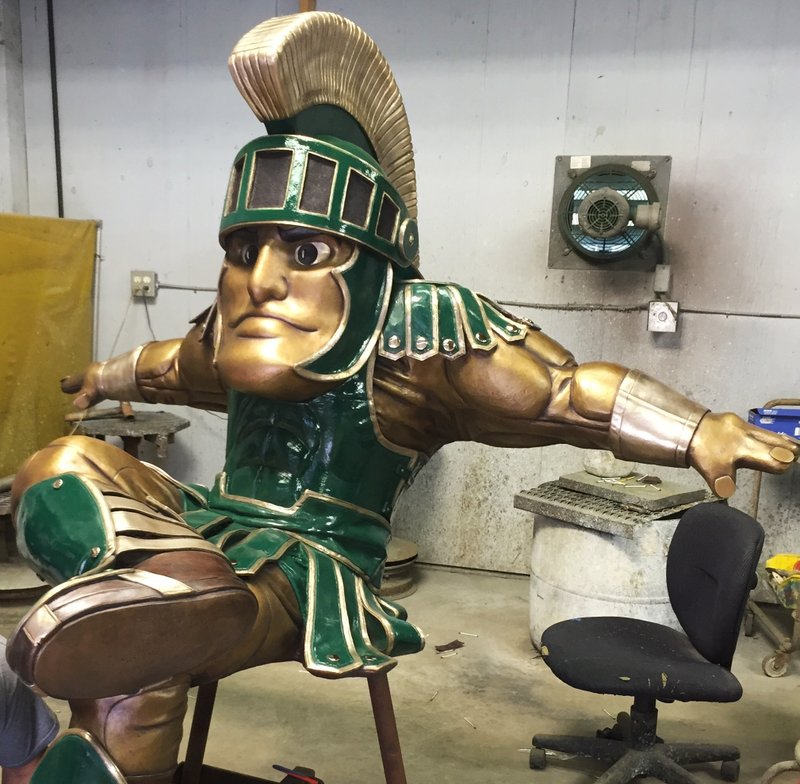 New Monument Of Sparty Comes To Michigan State University