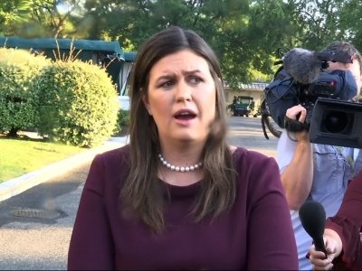 Sanders: Woodward's portrayal of Trump 'fiction'