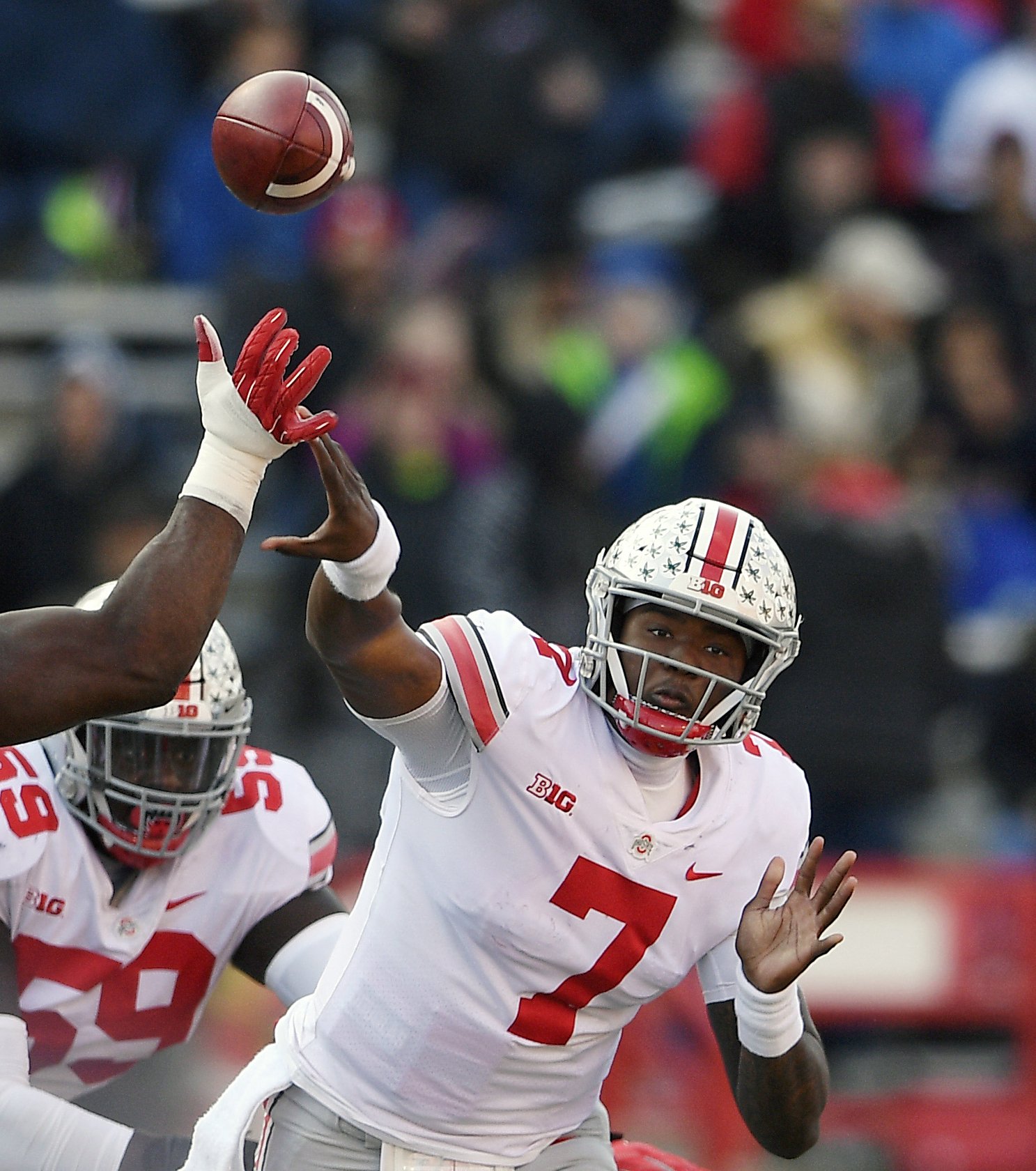 Haskins, Bush receive the highest awards from the AP All-Big Ten Team - Associated Press