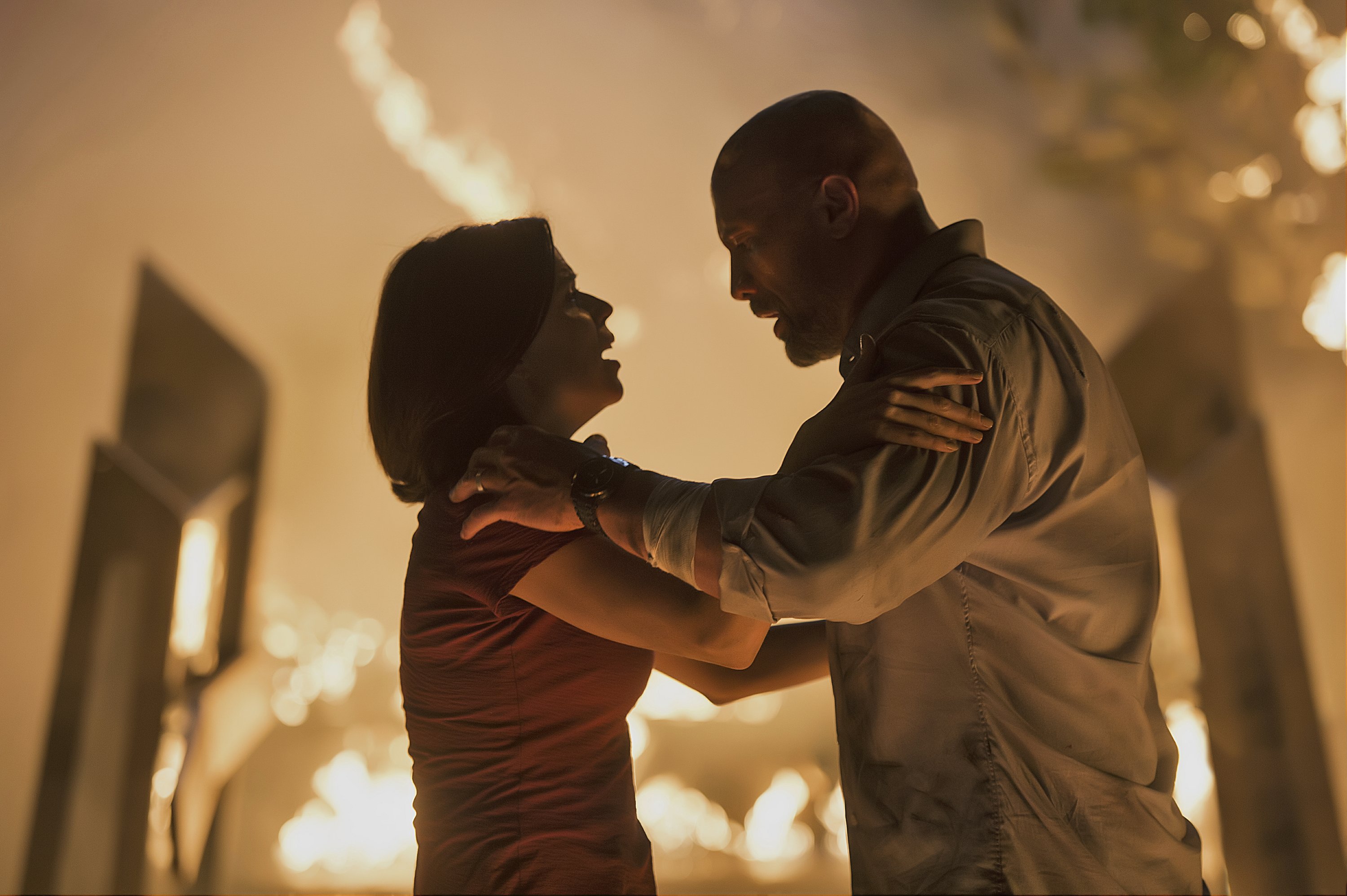 Review In Skyscraper The Rock Towers Over Action Tropes