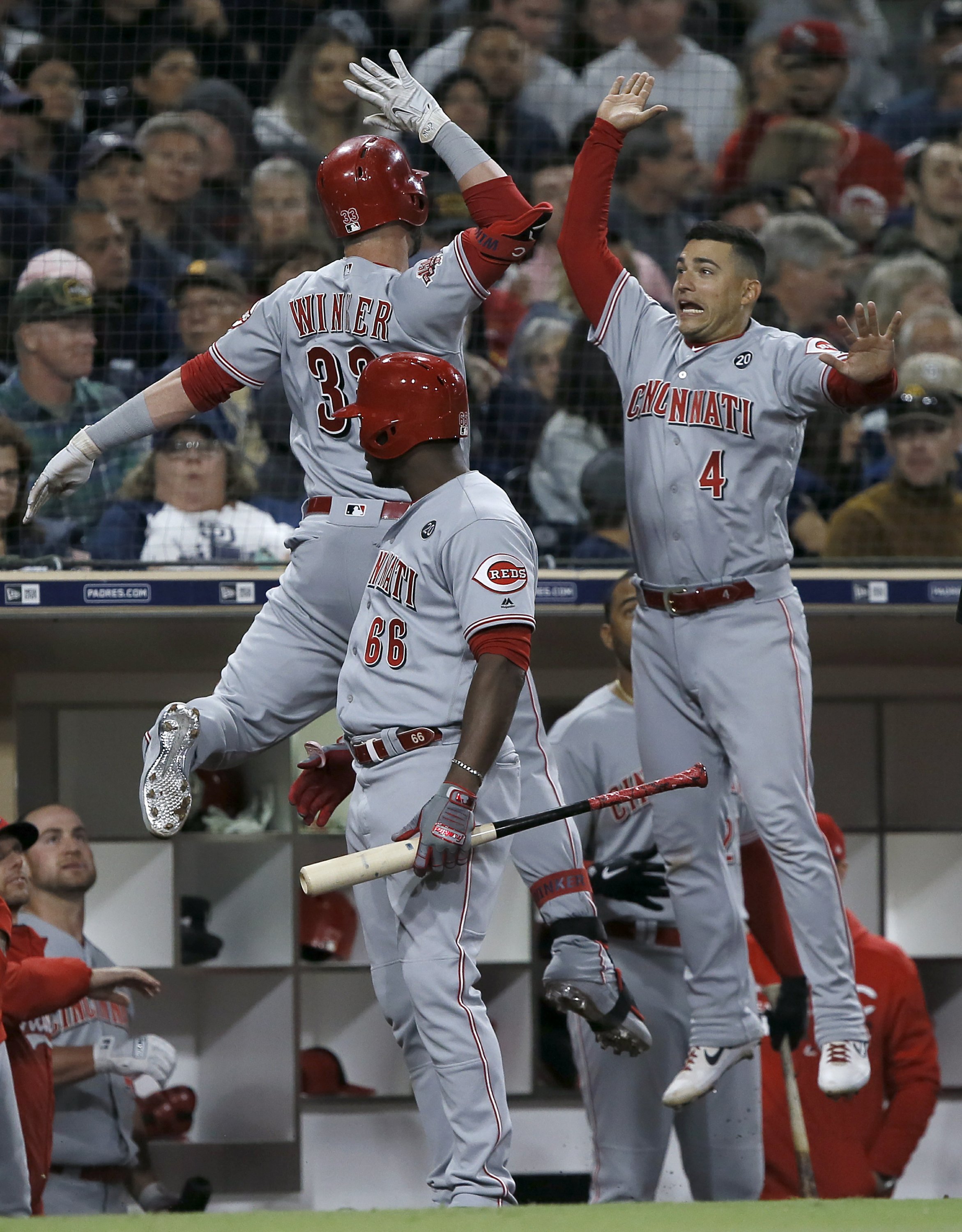 Reds beat Padres 42, extend winning streak to 3 games AP News