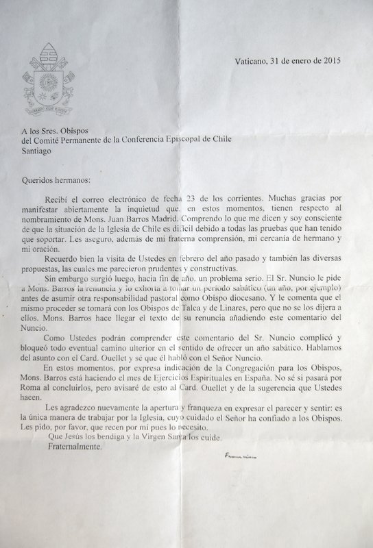 carta a papa