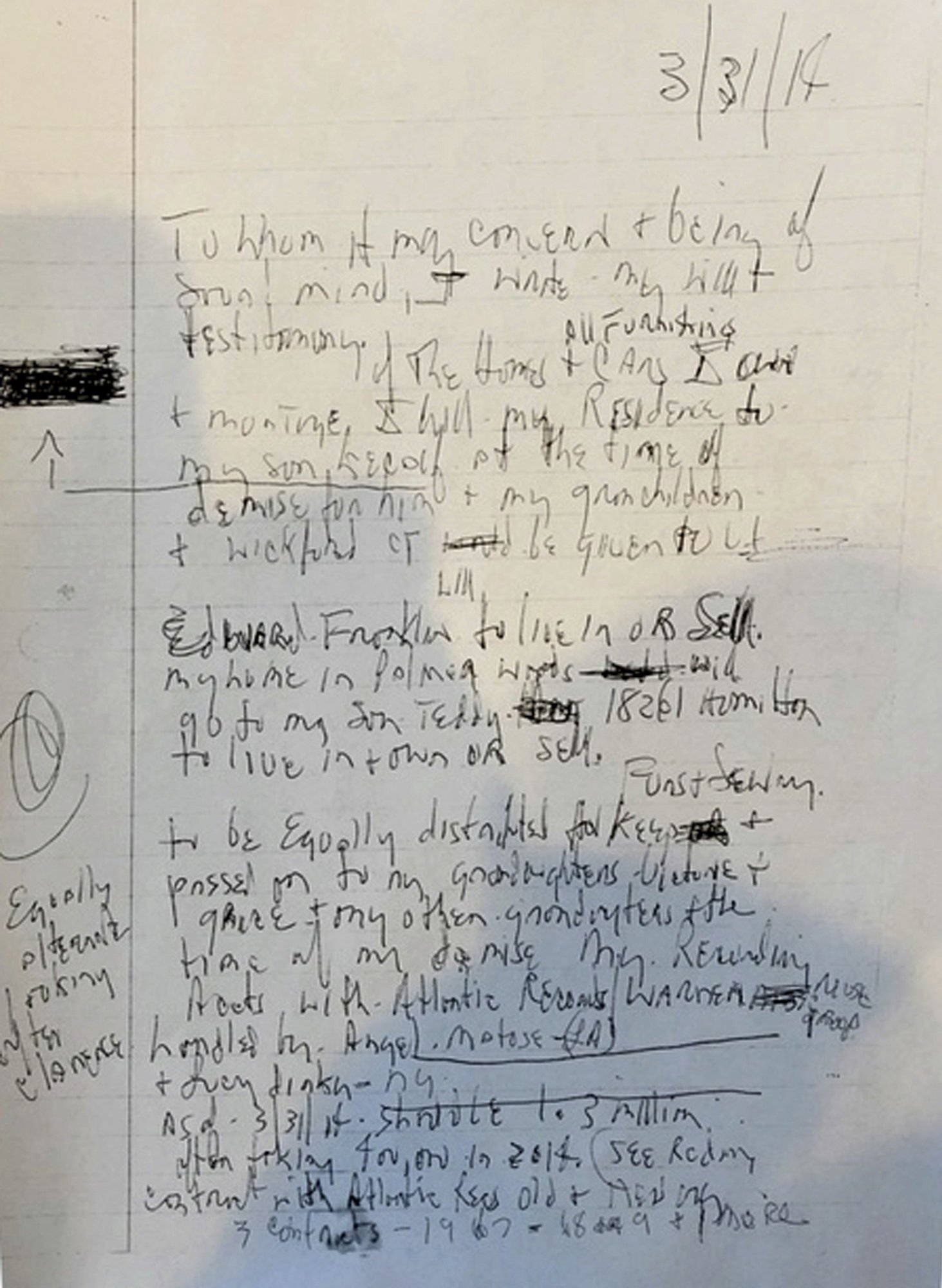 3 handwritten wills found in Aretha Franklin's home | AP News