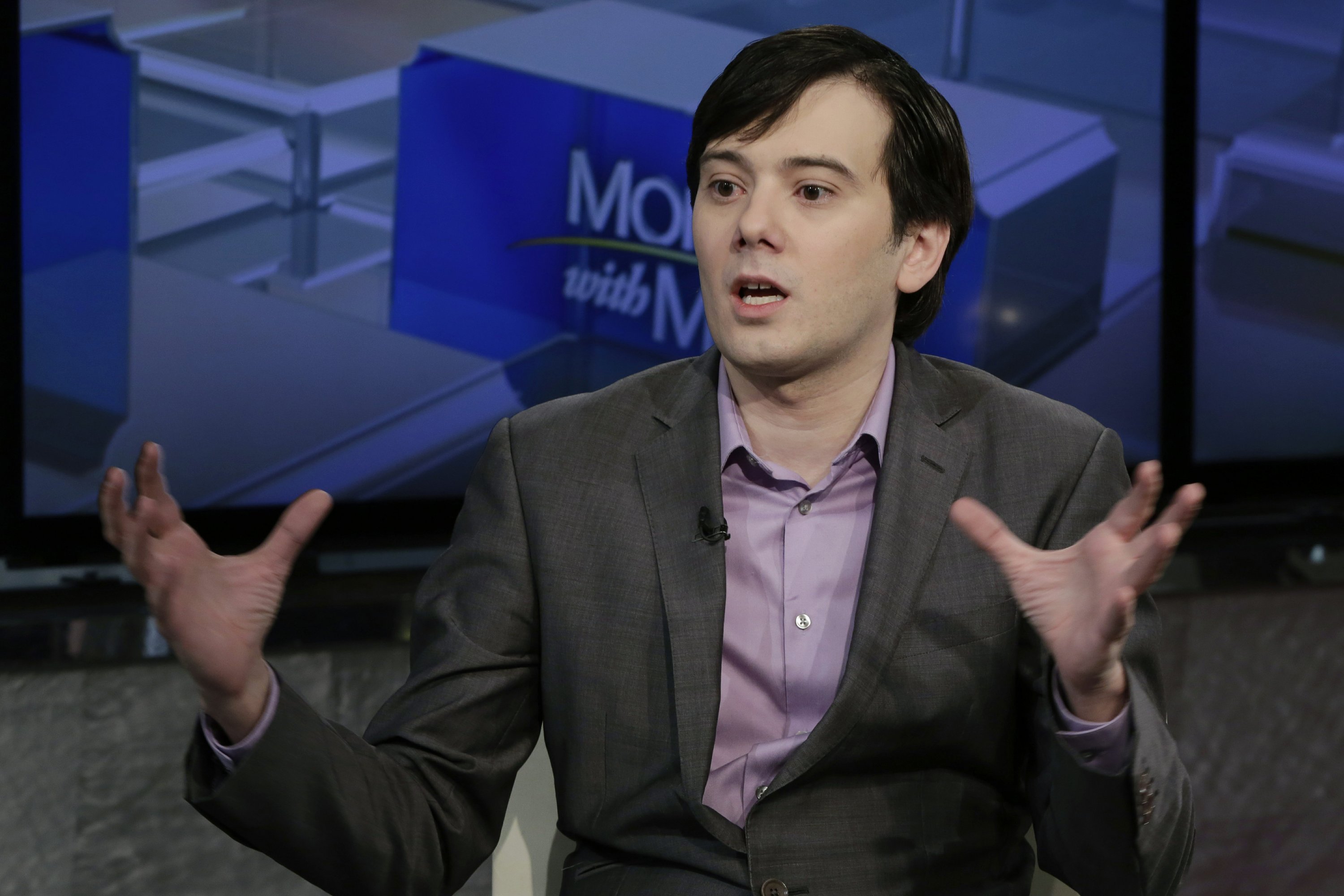 NEW YORK (AP) — A judge jailed former pharmaceuticals company CEO Martin Shkreli on Wednesday after finding that he violated his bail on a securities fraud conviction with a social media posting she agreed posed a threat to Hillary Clinton. Defense attorneys had argued at a hearing in federal court in Brooklyn that the post by Shkreli, offering a $5,000 bounty to anyone who could grab him one of Clinton's hairs while she's on a book tour, was political satire. But U.S. District Judge Kiyo Matsumoto didn't see the humor, saying the offer could be taken seriously by fellow Clinton detractors.