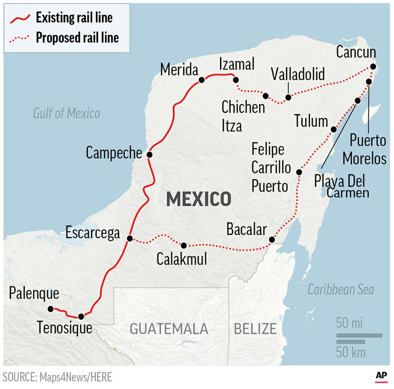 MAYAN TRAIN ROUTE