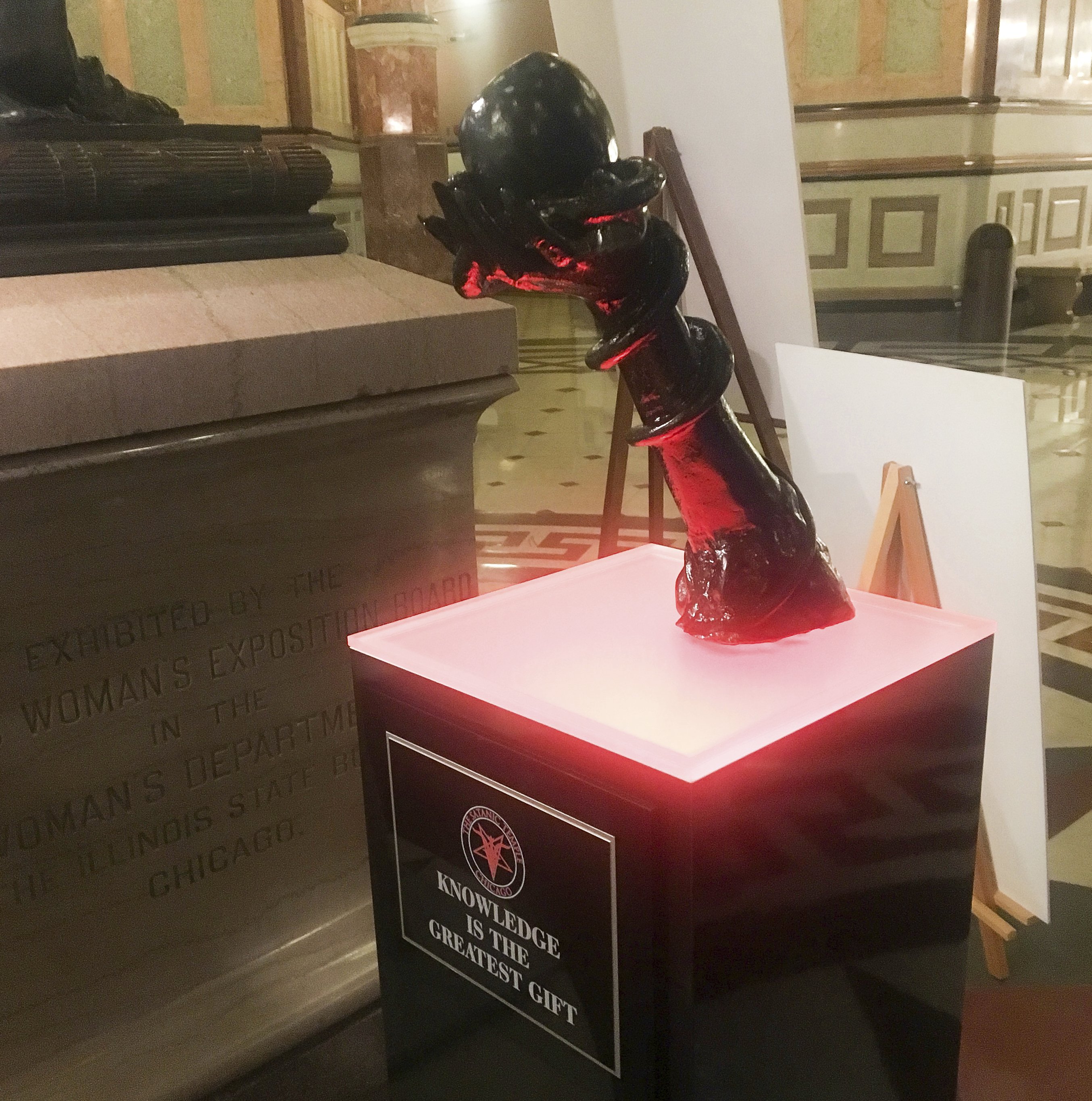 Satanic Temple statue among displays at Illinois Capitol AP News