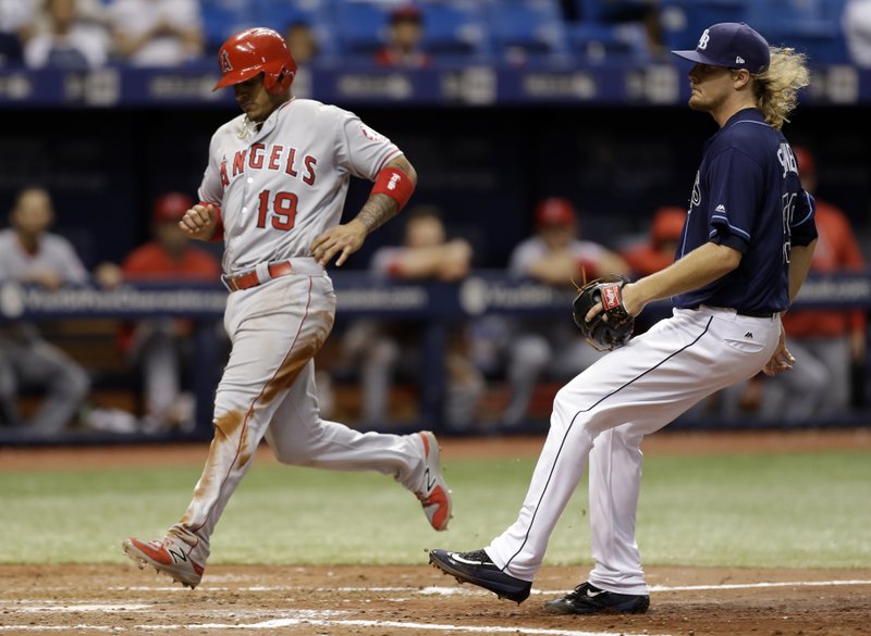 Wild Pitch Helps Angels Beat Rays 3 2