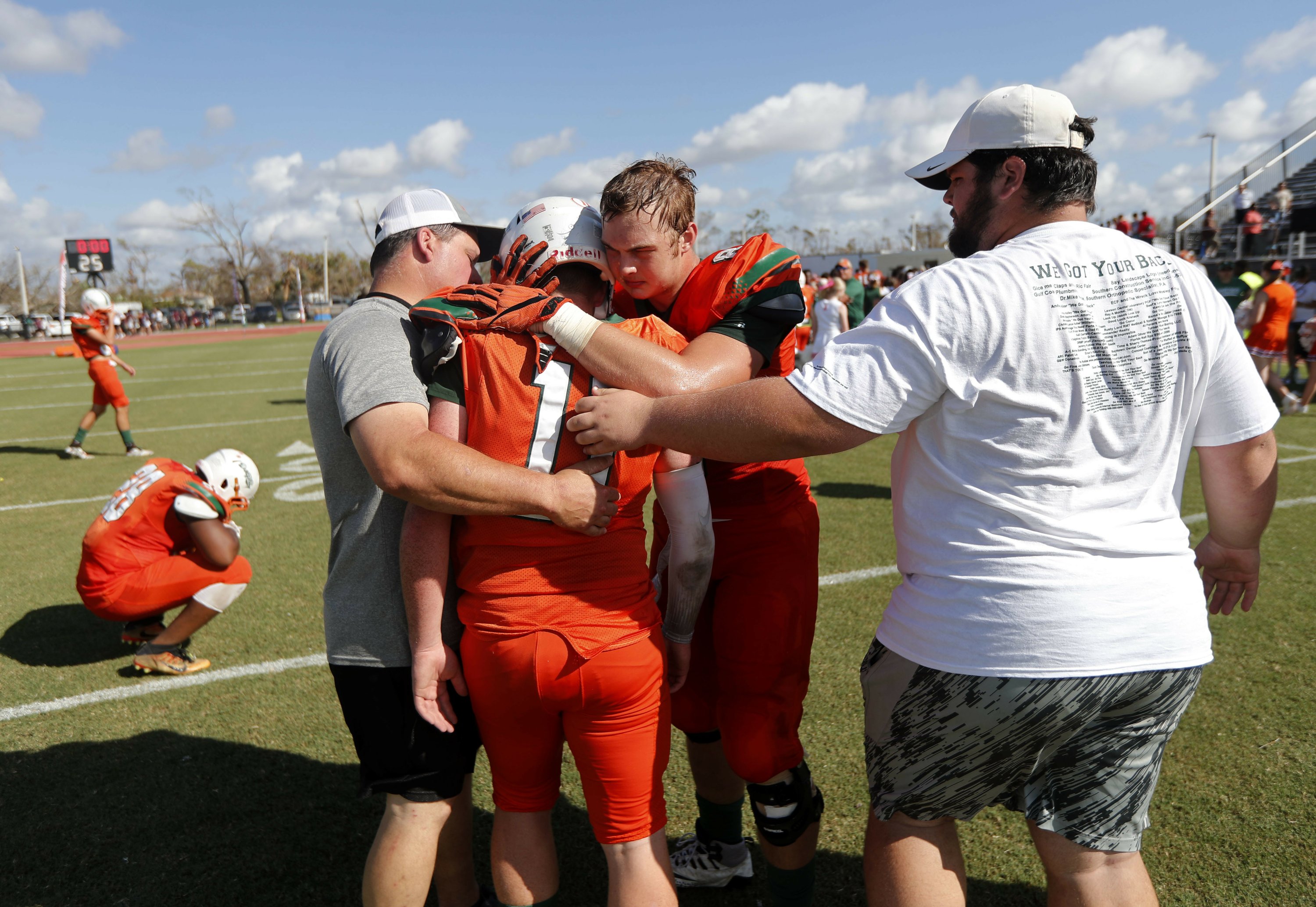 10 days after hurricane, football offers a escape AP News