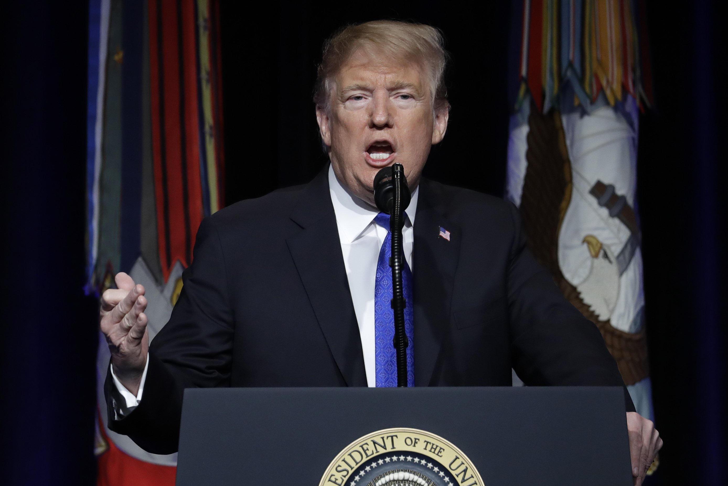 Trump says US will develop space-based missile defense Trump says US will develop space-based missile defense
