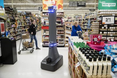 Nøgle Overflødig Duftende Grocery robots detect spills - with some far-off human help | AP News